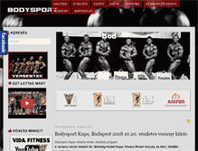Tablet Screenshot of bodysport.hu