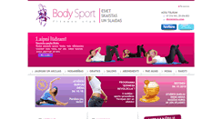 Desktop Screenshot of bodysport.lv
