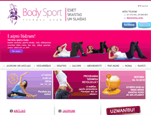 Tablet Screenshot of bodysport.lv